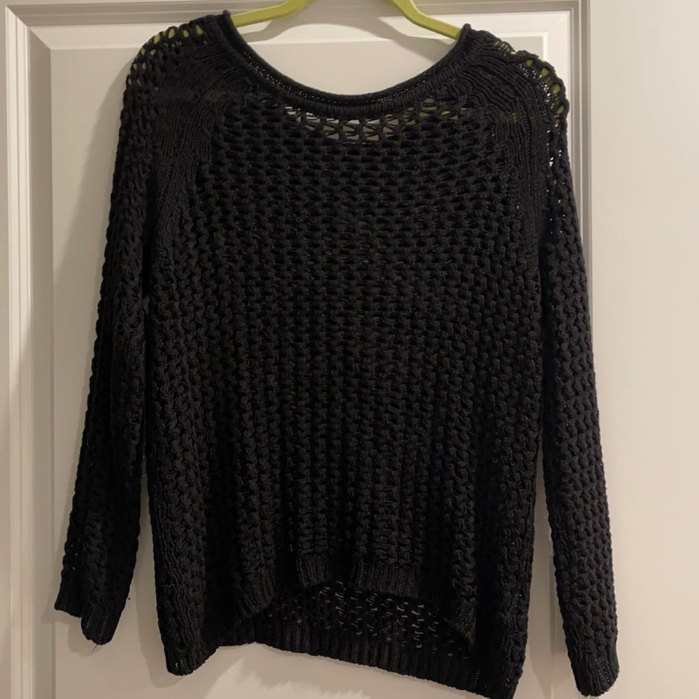 H&M Knit Crochet Sweater Sz s